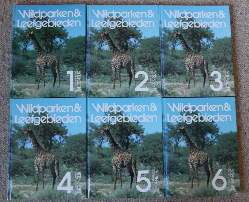 wildparken en leefgebieden serie van 6 boeken, Boeken, Gelezen, Bloemen, Planten en Bomen, Diverse auteurs, Ophalen of Verzenden