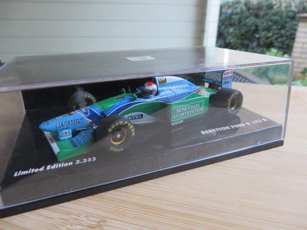 Minichamps 143 Jos Verstappen Benetton Ford B 193 B, Hobby en Vrije tijd, Modelauto's | 1:43, Ophalen of Verzenden, Nieuw, Auto