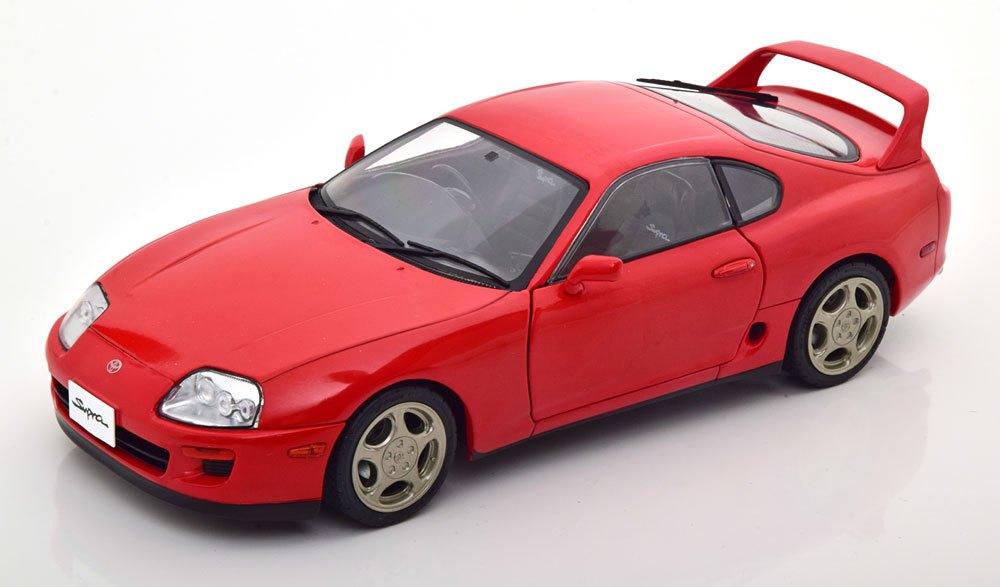 Toyota Supra MKIV Coupe 1993-2002 Rood 1-18 Solido, Solido, Tschuiten@hotmail.com, Auto, Solido