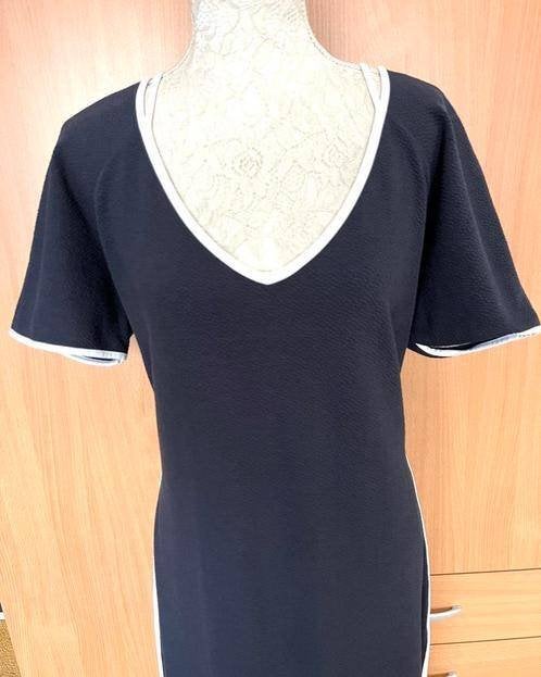 Claudia Sträter jurk maat 46 [DMv], Blauw, Maat 46/48 (XL) of groter, Ophalen of Verzenden, Zo goed als nieuw