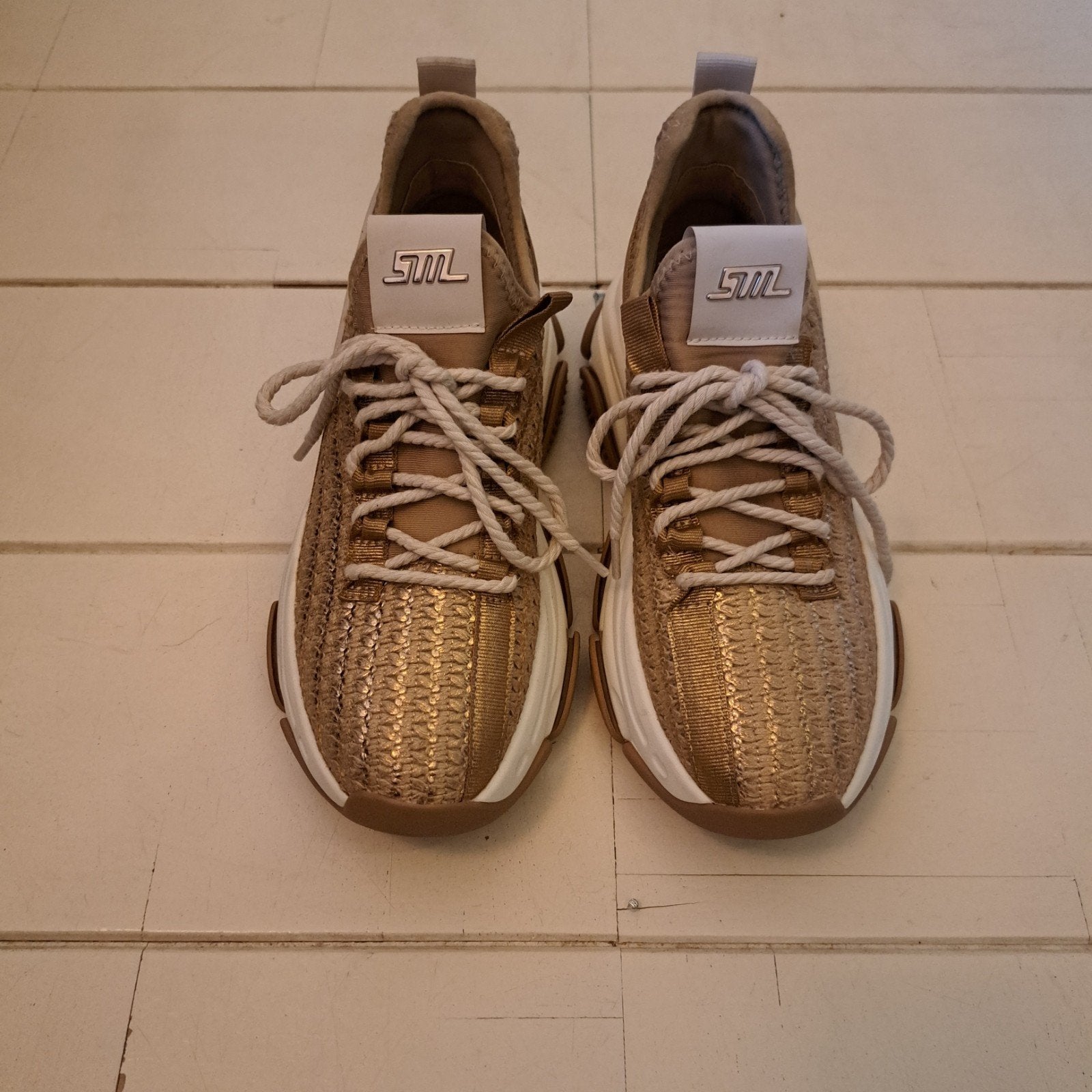 Steve Madden sneaker 36,5, Verzenden, Zo goed als nieuw, Beige, Sneakers of Gympen