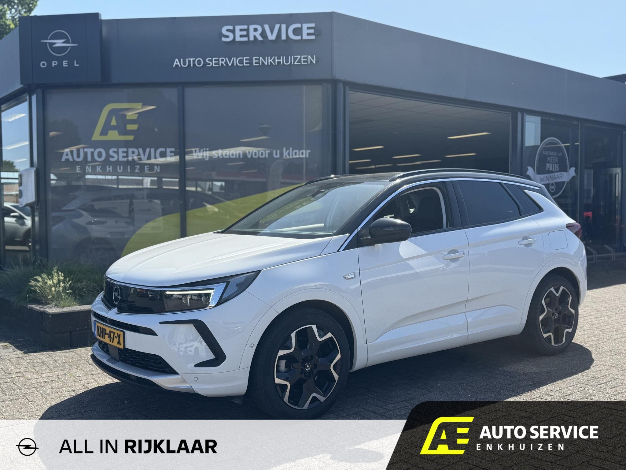 Opel Grandland 1.6 Turbo Plug-In Hybrid 4x4 Ultimate Als nie, Auto's, 12 maanden, Euro 6, 4 cilinders, Alcantara