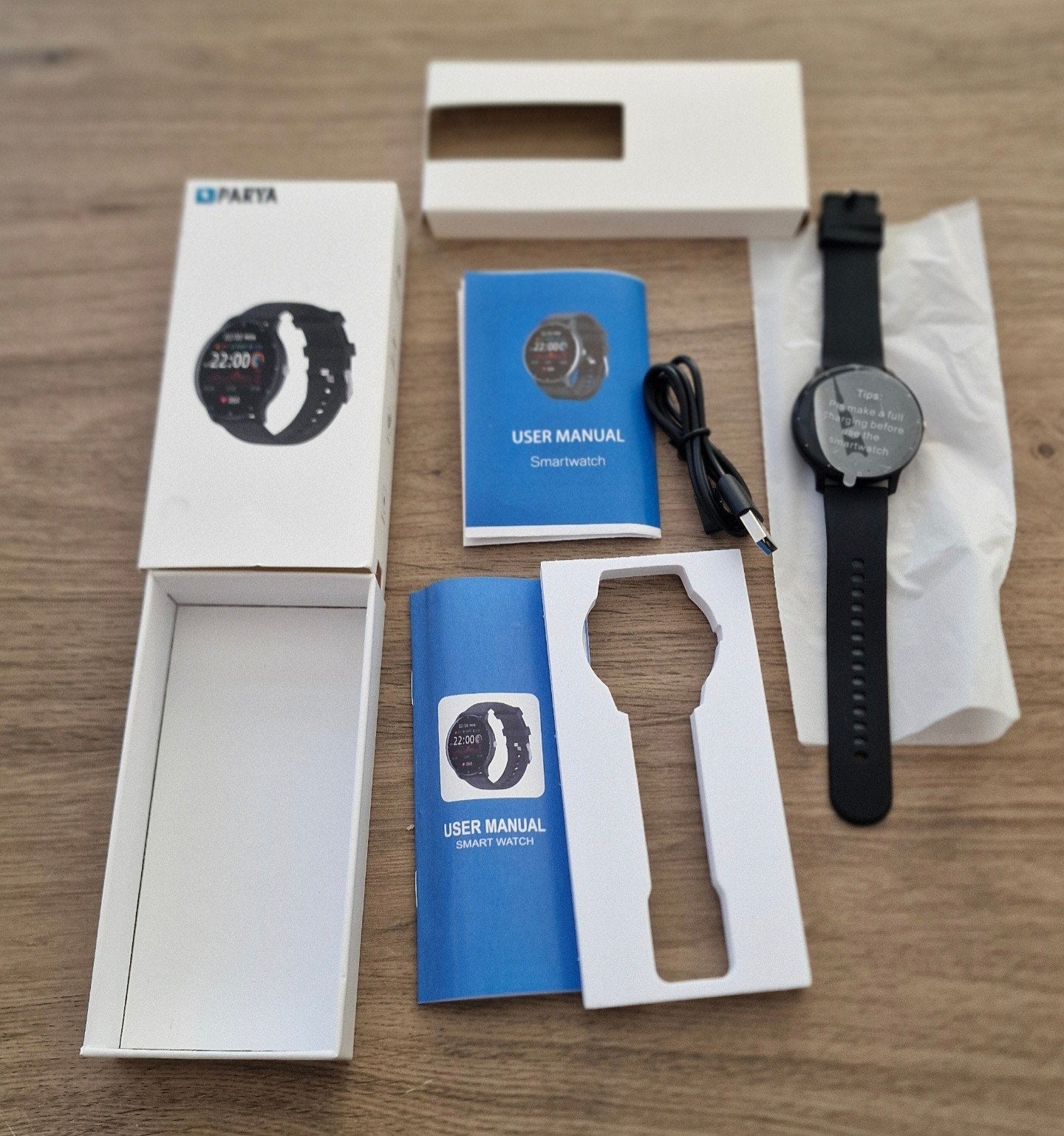 Smartwatches, Sieraden, Tassen en Uiterlijk, Smartwatches, Zwart, Nieuw, Ophalen of Verzenden, Stappen