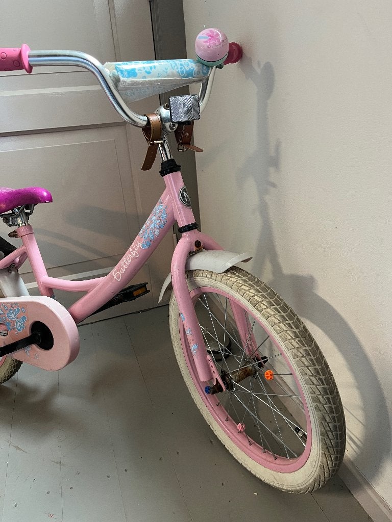 Meisjes fiets 18”, Ophalen, Terugtraprem, Gebruikt, 18 inch