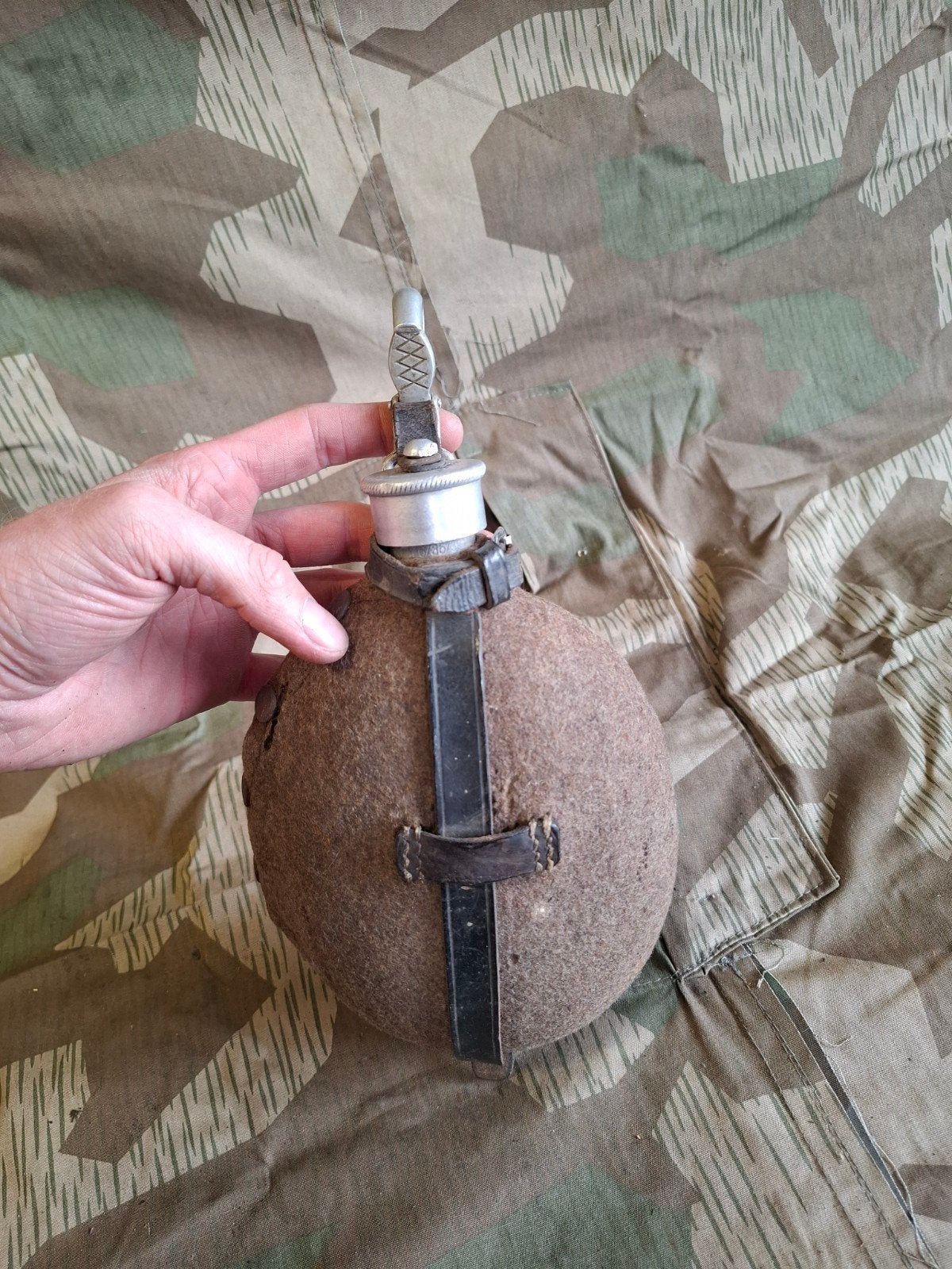 Zeer zeldzame WO2 Duitse RZM gemarkeerde veldfles, Ophalen of Verzenden, Duitsland