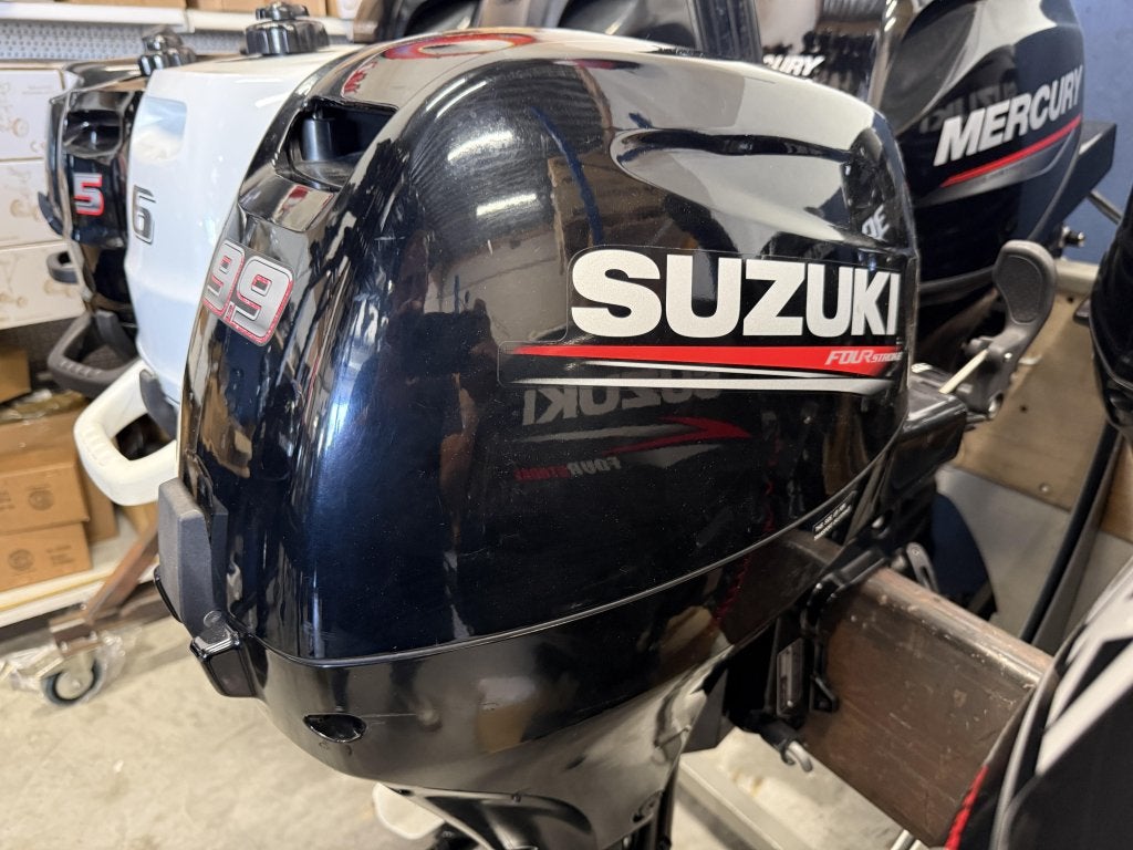 2x Suzuki 9.9pk langstaart knuppel buitenboordmotor, Niet ingevuld, Gebruikt, Niet ingevuld, Benzine