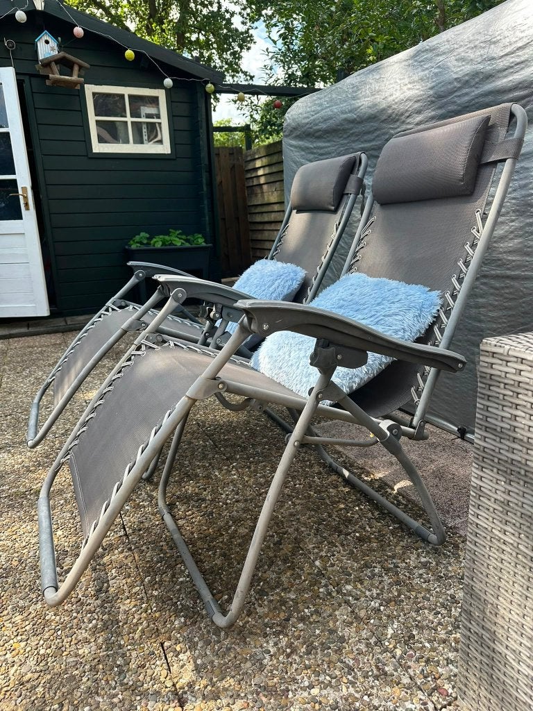 Tuinstoelen, Tuin en Terras, Ophalen, Zo goed als nieuw, Metaal, Inklapbaar