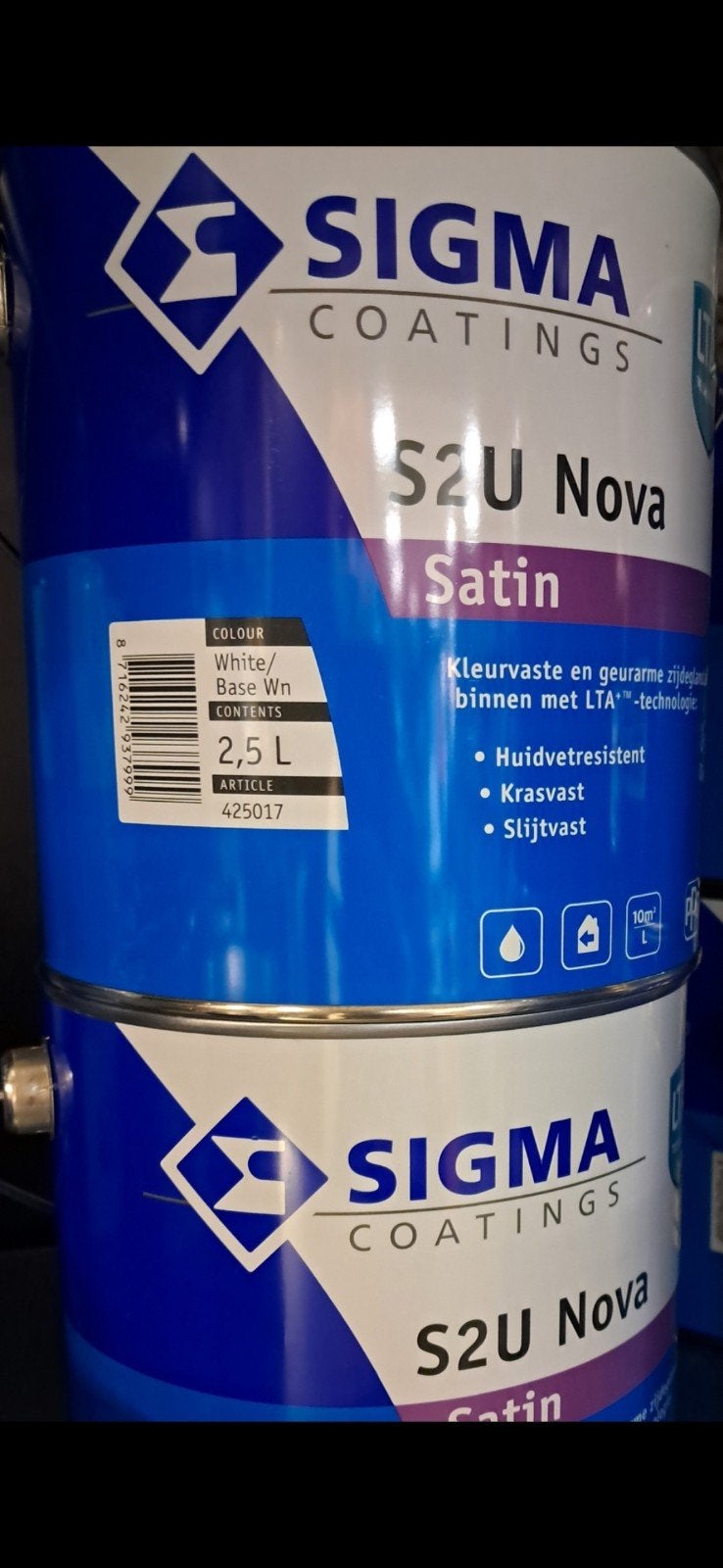 Sigma s2u nova satin zijdeglans verf nieuw!, Verzenden, Nieuw