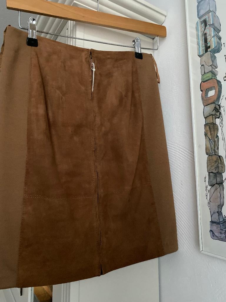 McGregor suede rok camel bruin S, Maat 38/40 (M), McGregor, Bruin, Nieuw