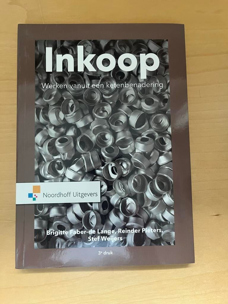 Inkoop: Werken vanuit een ketenbenadering (3e druk), Boeken, Studieboeken en Cursussen, Zo goed als nieuw, HBO, Gamma, Ophalen of Verzenden