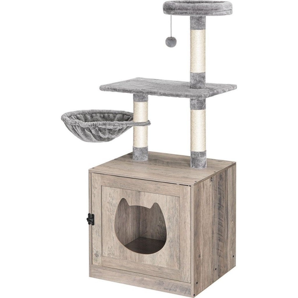 Kattenmeubel-Krabpaal voor Katten-Grijs - 52x128x45cm, Ophalen of Verzenden, Nieuw, Krabpaal