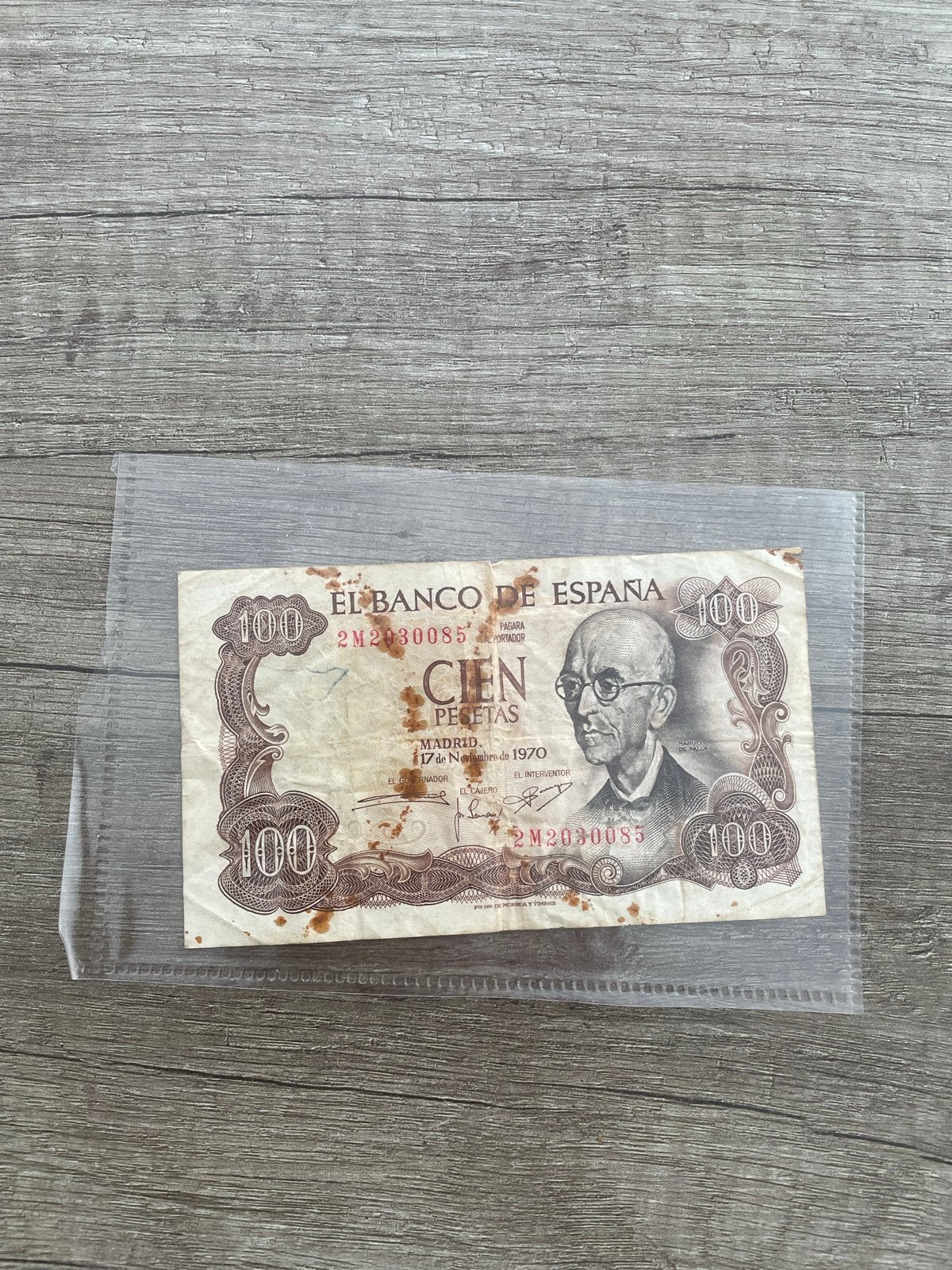 Oud biljet 100 Pesetas Spanje 1970 - Met gebruiksporen, Postzegels en Munten, Bankbiljetten | Europa | Niet-Eurobiljetten, Ophalen