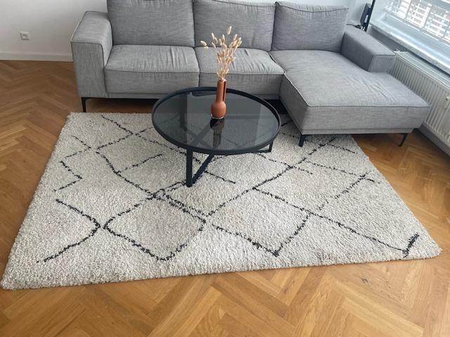 Vloerkleed 240 x 165 cm, Ophalen, Gebruikt, Wit, 150 tot 200 cm