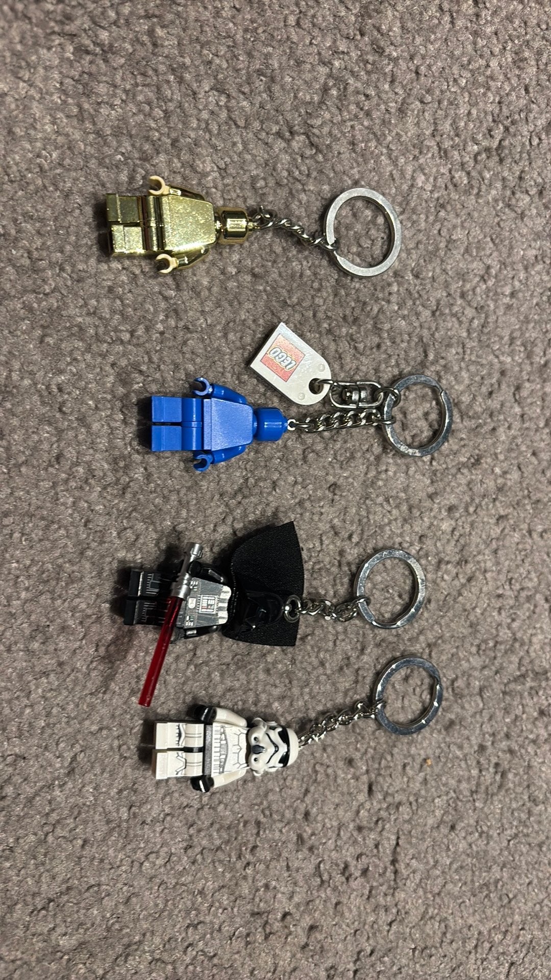 4 lego keychains, Star Wars, Lego, Accessoire, Nieuw