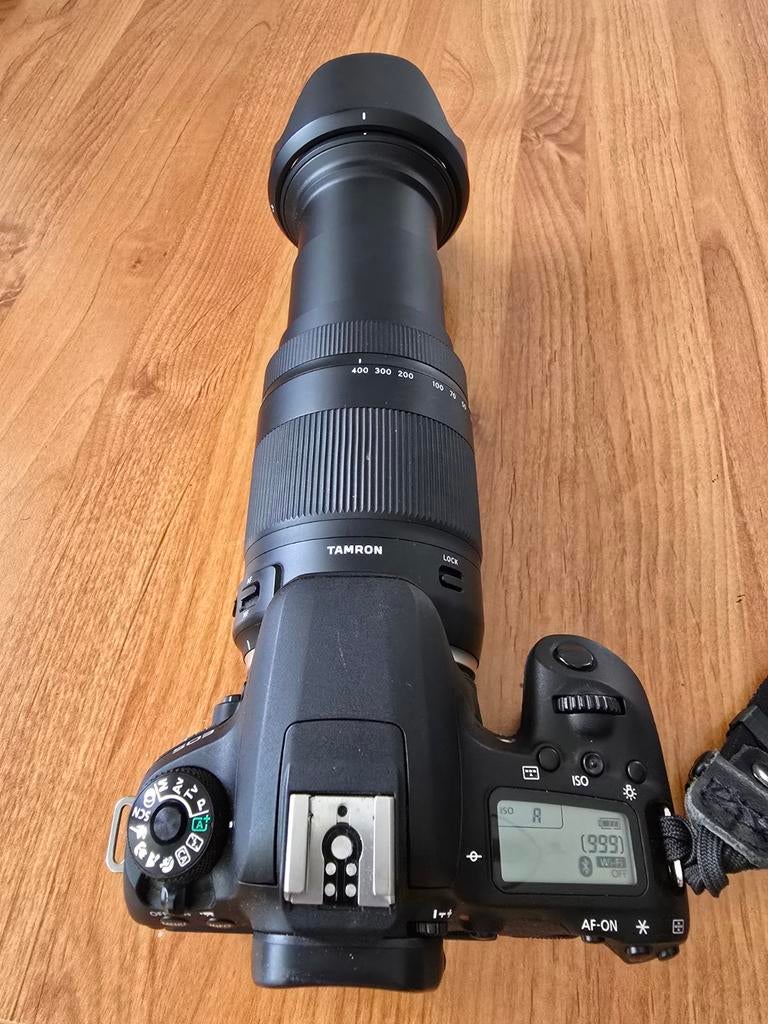 Canon EOS 77D Spiegelreflexcamera met Tamron 18-400mm lens, Ophalen, Spiegelreflex, Canon, Zo goed als nieuw
