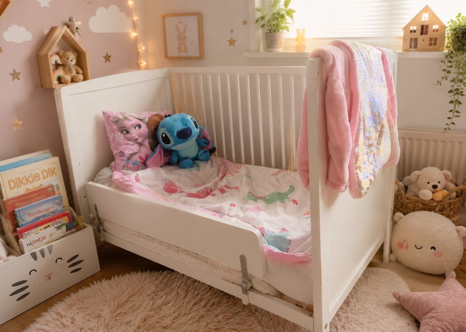 Peuterbedje voor meisje of jongen, Ophalen, Gebruikt, Minder dan 140 cm, Matras
