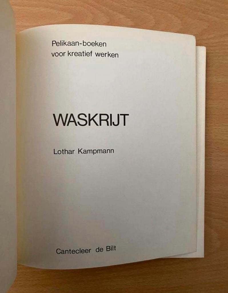 Waskrijt - Lothar Kampmann (1968), Ophalen of Verzenden, Gelezen, Tekenen en Schilderen