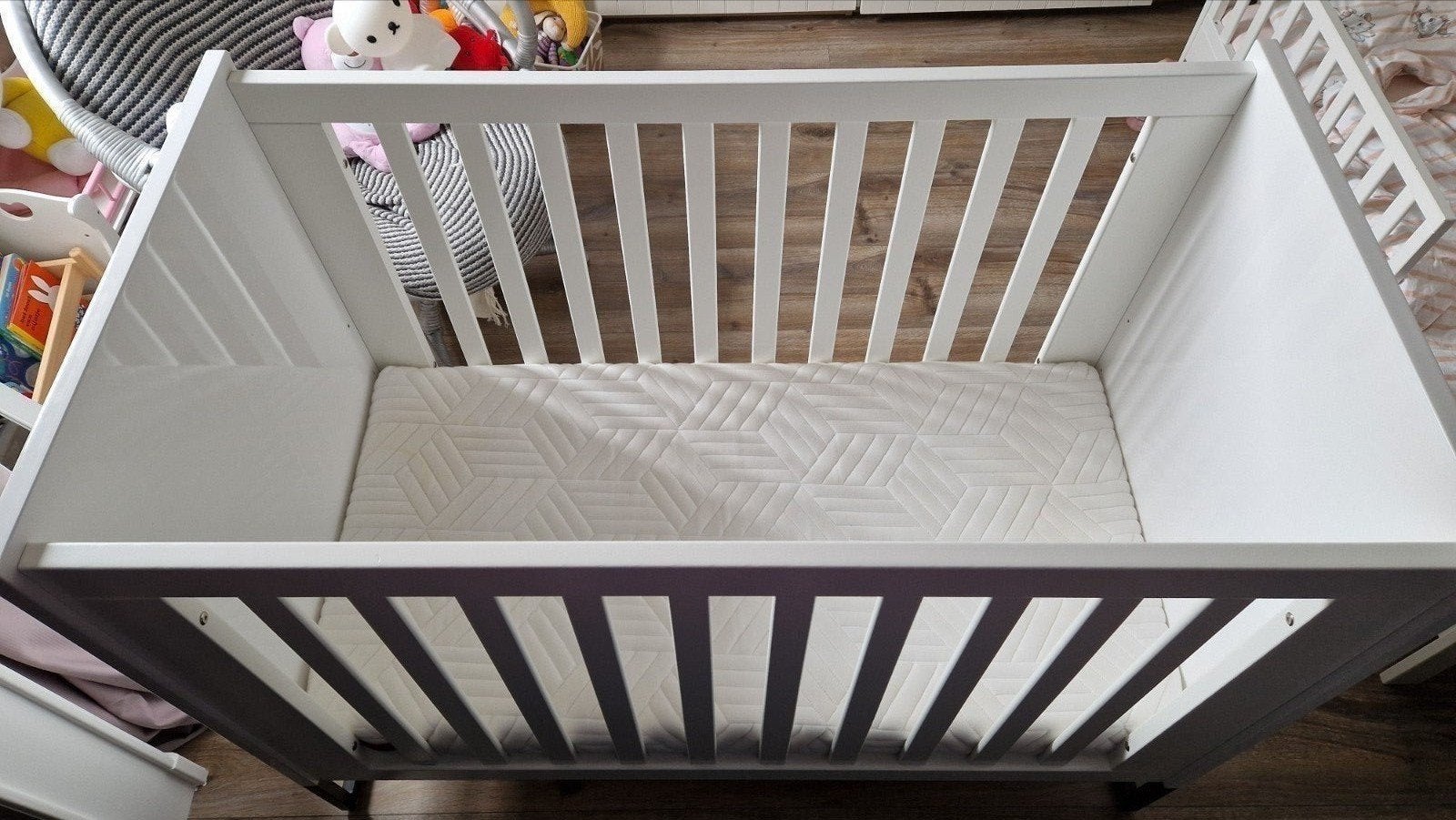 Interbaby ledikant met Pretura matras, Zo goed als nieuw, Minder dan 140 cm, Minder dan 70 cm, Ophalen