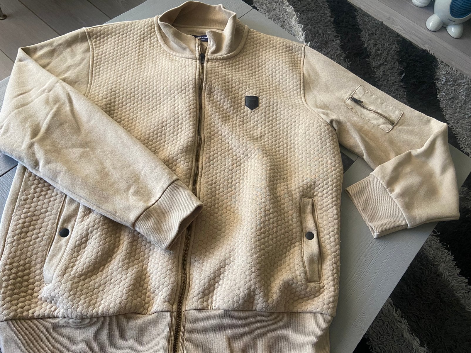 Gaaf vest van Jack & Jones mt XXL voor 4,50 !!!, Ophalen of Verzenden, Gedragen, Overige maten, Beige