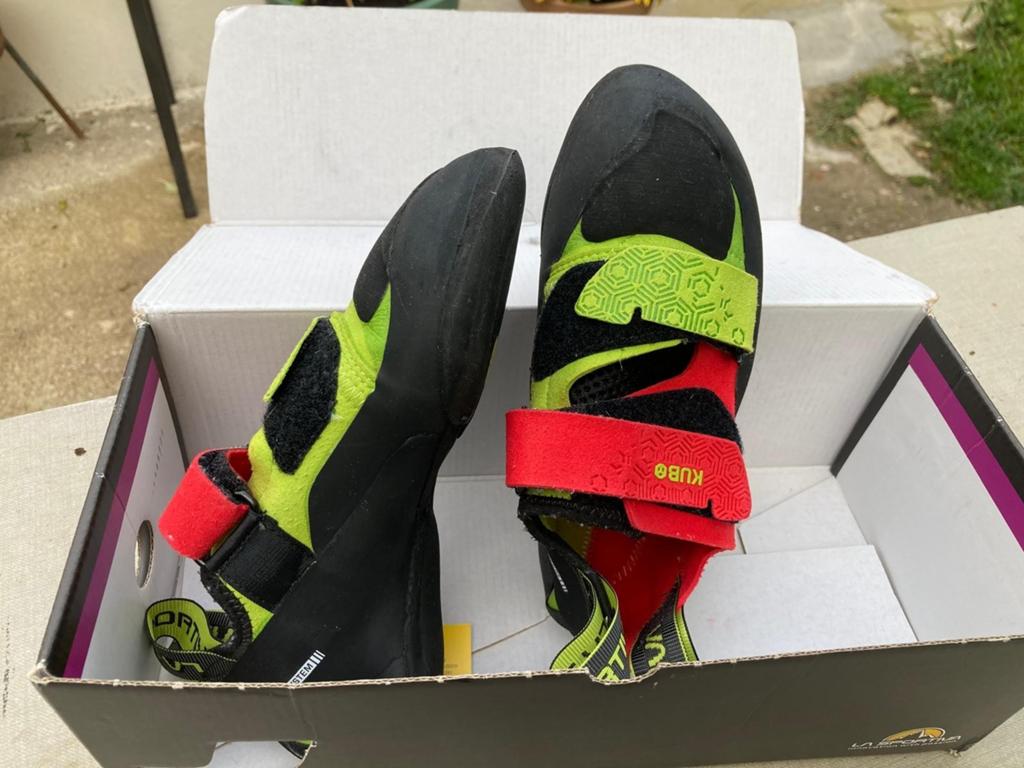 La Sportiva Kubo maat 38, Sport en Fitness, Klimsport, Ophalen of Verzenden, Zo goed als nieuw, Klimsportschoenen