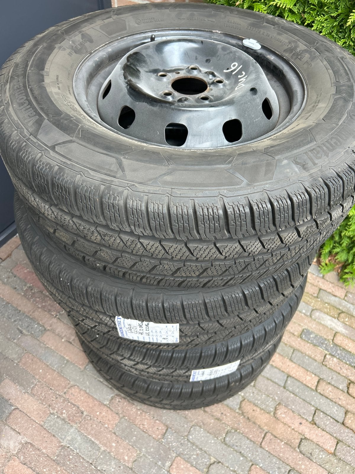 Fiat Ducato Camper Winterbanden op stalen velgen, Ophalen, 16 inch, Banden en Velgen, Winterbanden