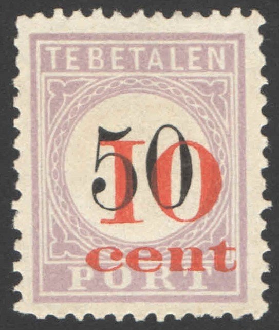 Suriname Port 16 Type II ongebruikt Hulpuitgifte 1911, Ophalen of Verzenden, Postfris