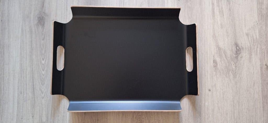 Point-Virgule Dienblad - Handgrepen - Zwart - 55 x 40 x 5cm, Huis en Inrichting, Woonaccessoires | Dienbladen, Ophalen of Verzenden