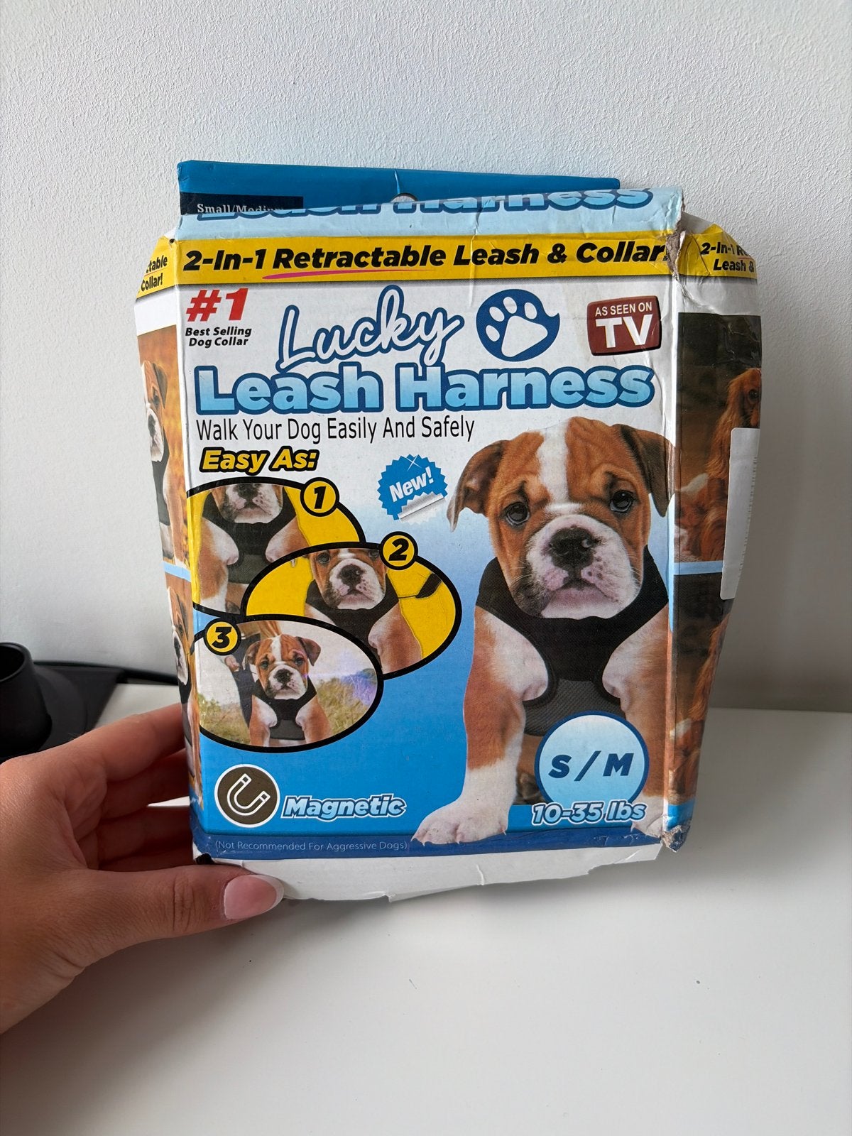 Nieuwe honden tuigje maat S M Lucky, Overige merken, Ophalen of Verzenden, Nieuw, Hondenriem