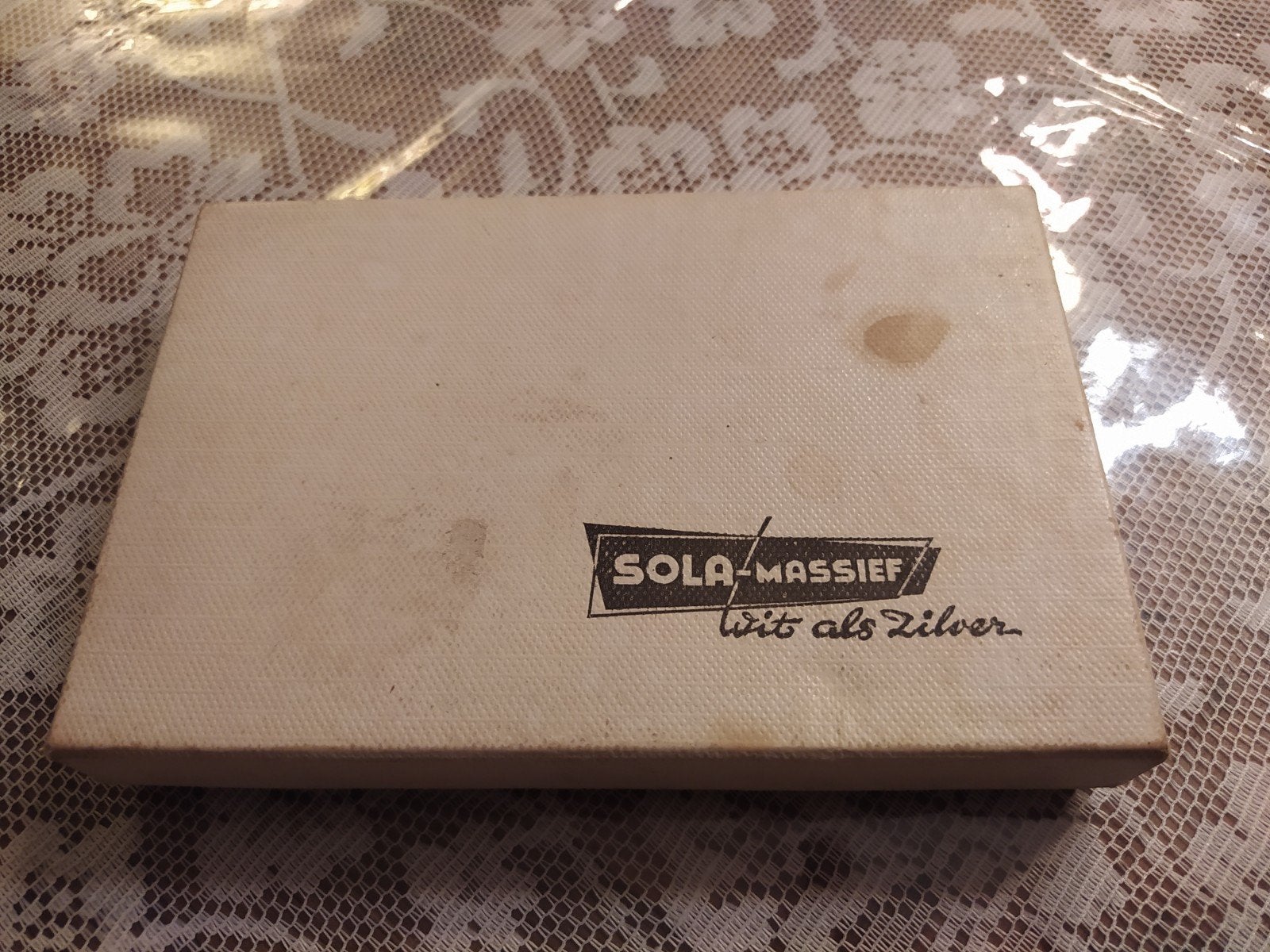 Vintage Sola-Massief 'Wit als Zilver' Bestekset, Antiek en Kunst, Ophalen of Verzenden