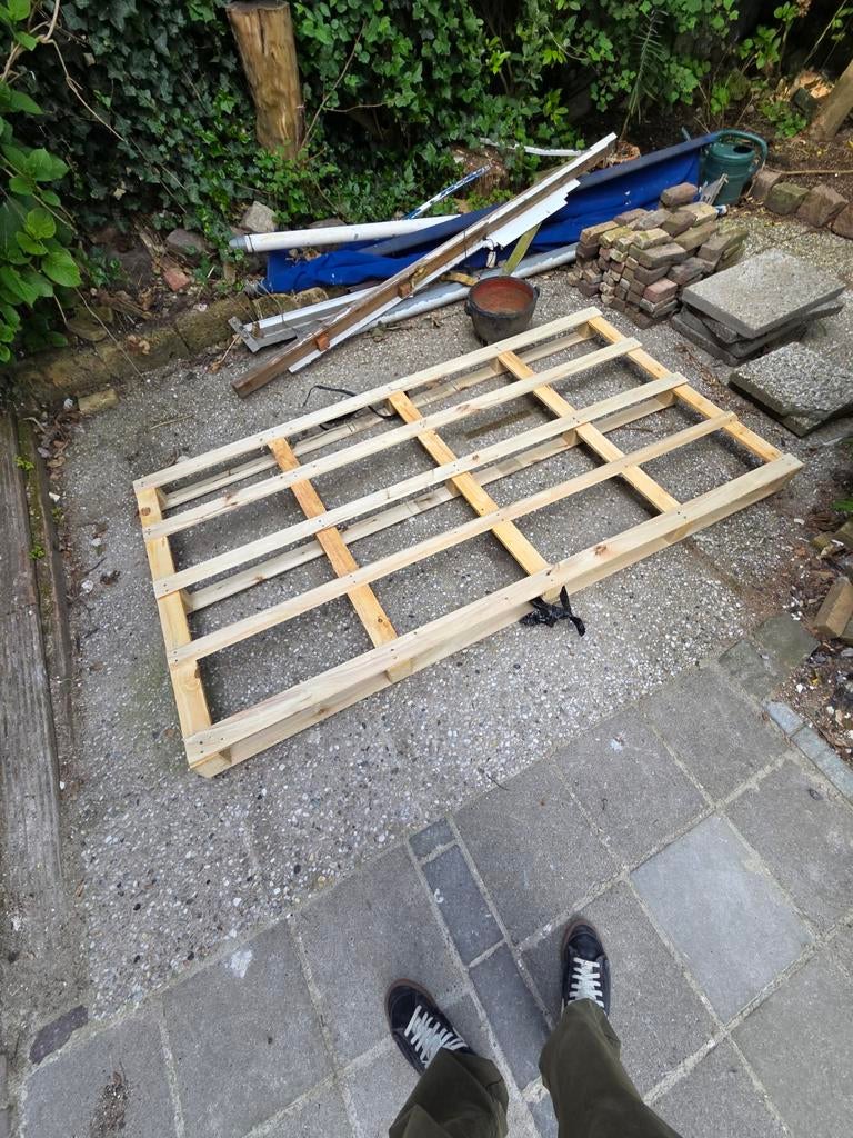 Pallet gratis ophalen, Ophalen of Verzenden, 50 mm of meer, Minder dan 200 cm, Vuren