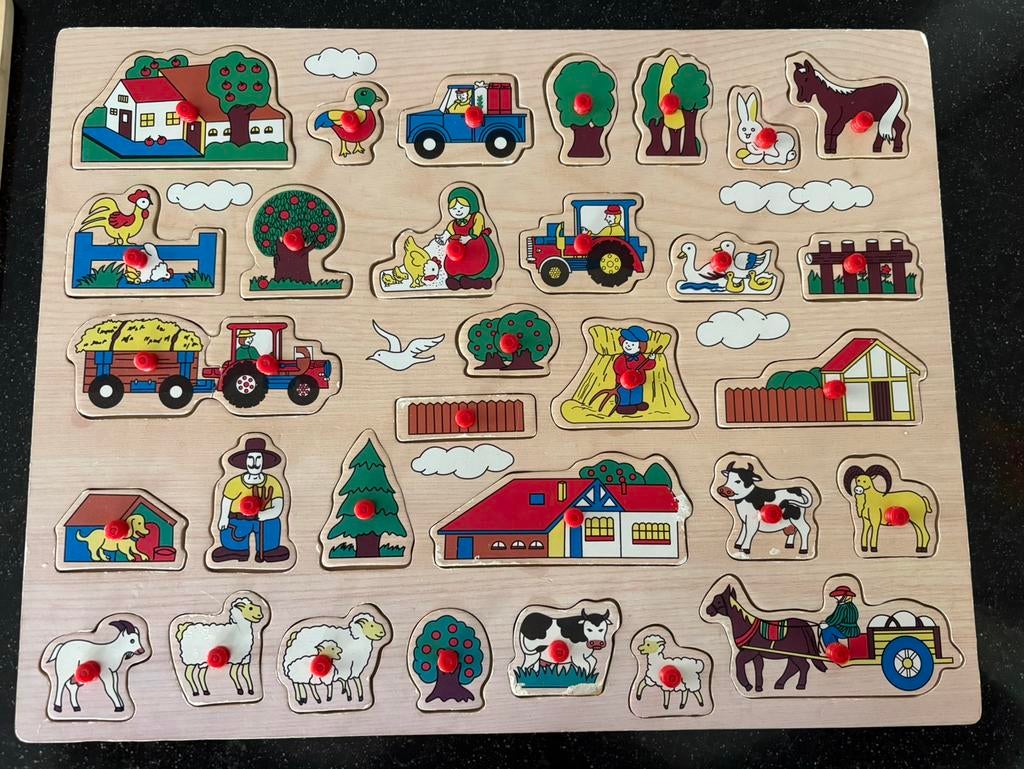 Houten puzzel, Ophalen of Verzenden, 10 tot 50 stukjes, Zo goed als nieuw