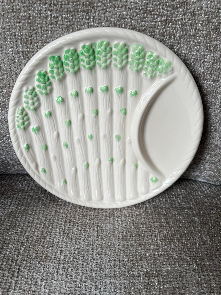 Asperge schaal / bord, Keramiek, Ophalen of Verzenden, Overige stijlen, Schaal of Schalen