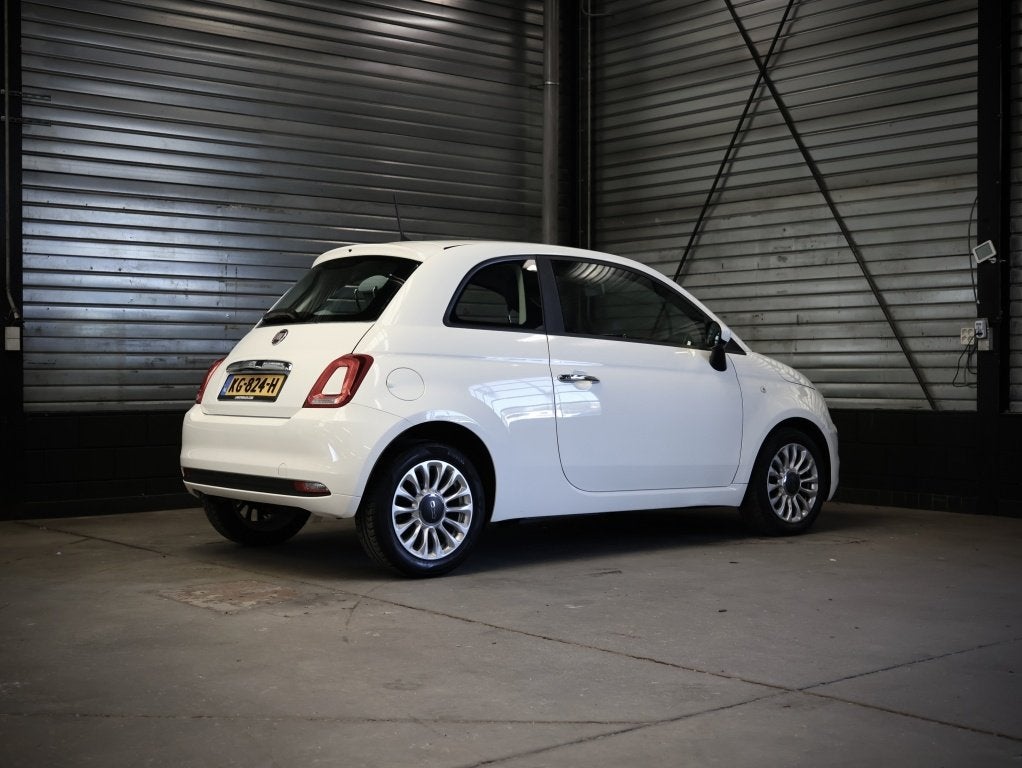 Fiat 500 Popstar | Airco | 14 inch | NAP | Isofix |, Gebruikt, Wit, Origineel Nederlands, Hatchback