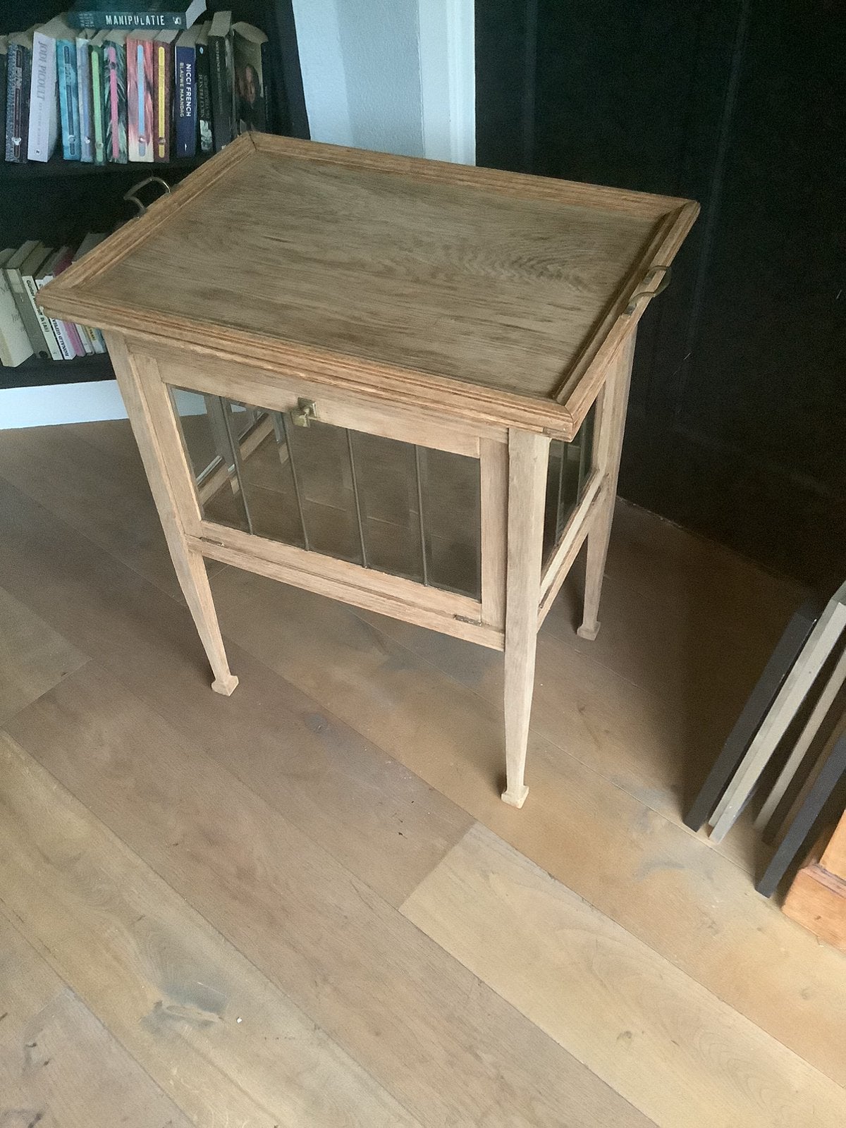 Theekastje kastje vintage antiek massief eiken €95, Ophalen