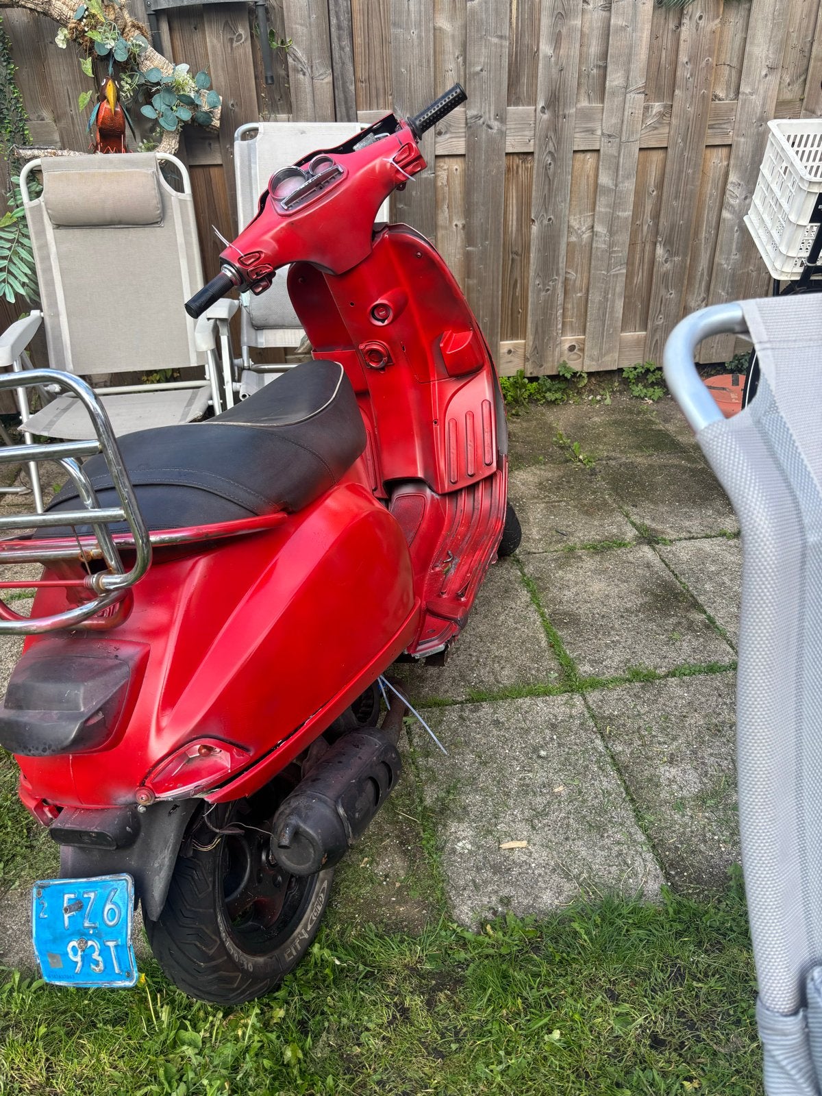 Vespa S snorframe (rood) zonder motorblok en achterlicht, Ophalen of Verzenden, Gebruikt, Maximaal 25 km/u, Vespa S
