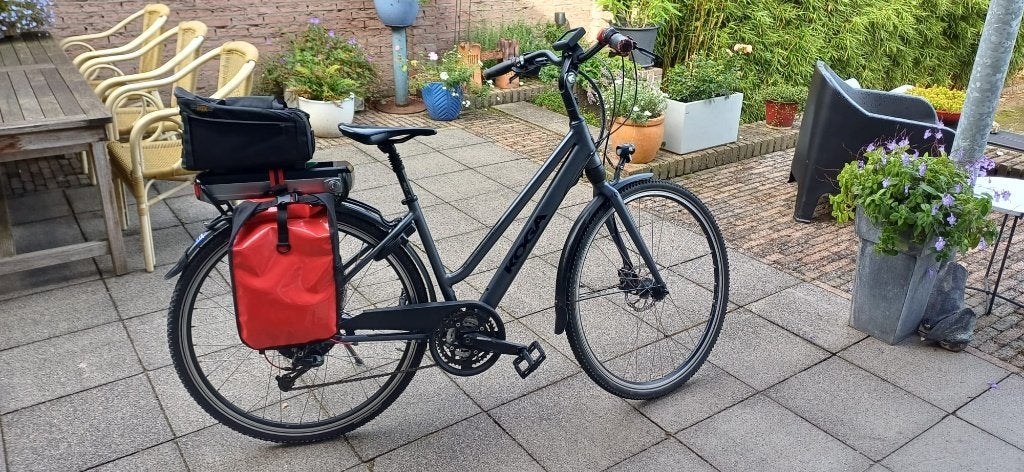 Koga E-Bike E-Xtension dames 47cm  blauw grijs, Fietsen en Brommers, Overige merken, Gebruikt, 47 tot 50 cm, Versnellingen