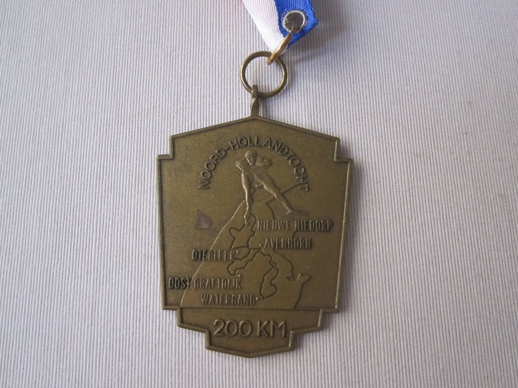 Medaille schaatsen N.H., Postzegels en Munten, Ophalen of Verzenden, Overige materialen, Nederland