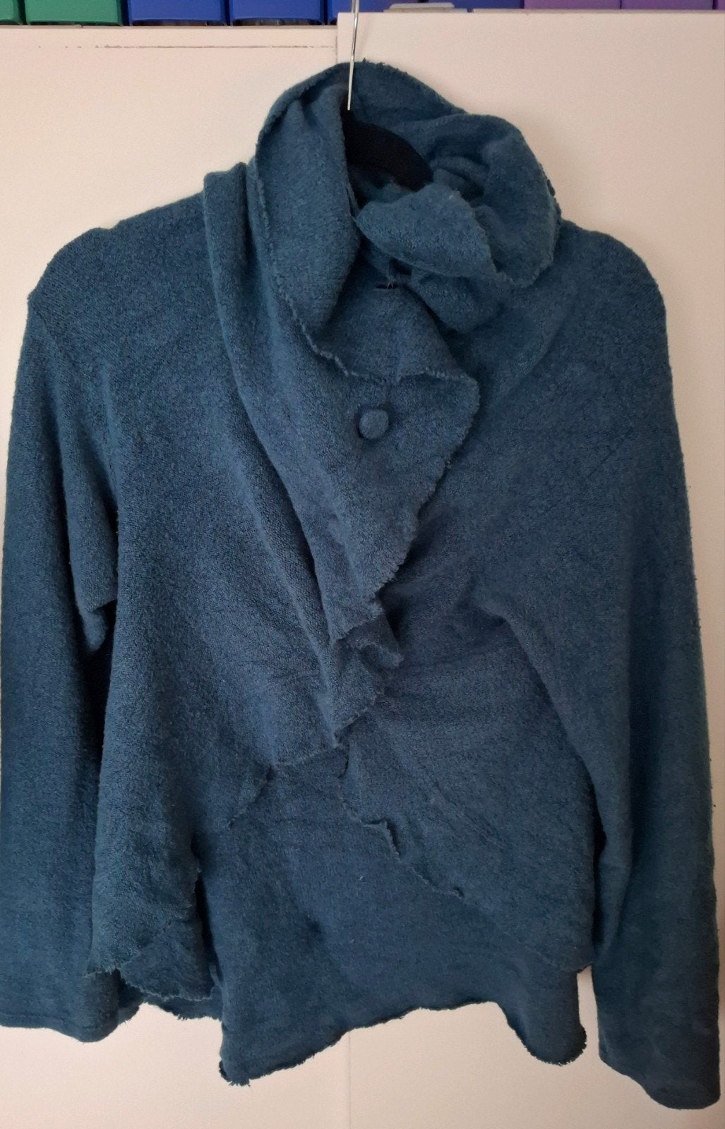 Cora Kemperman petrolblauw jasje maat L, Kleding | Dames, Blauw, Maat 42/44 (L), Ophalen of Verzenden, Cora Kemperman