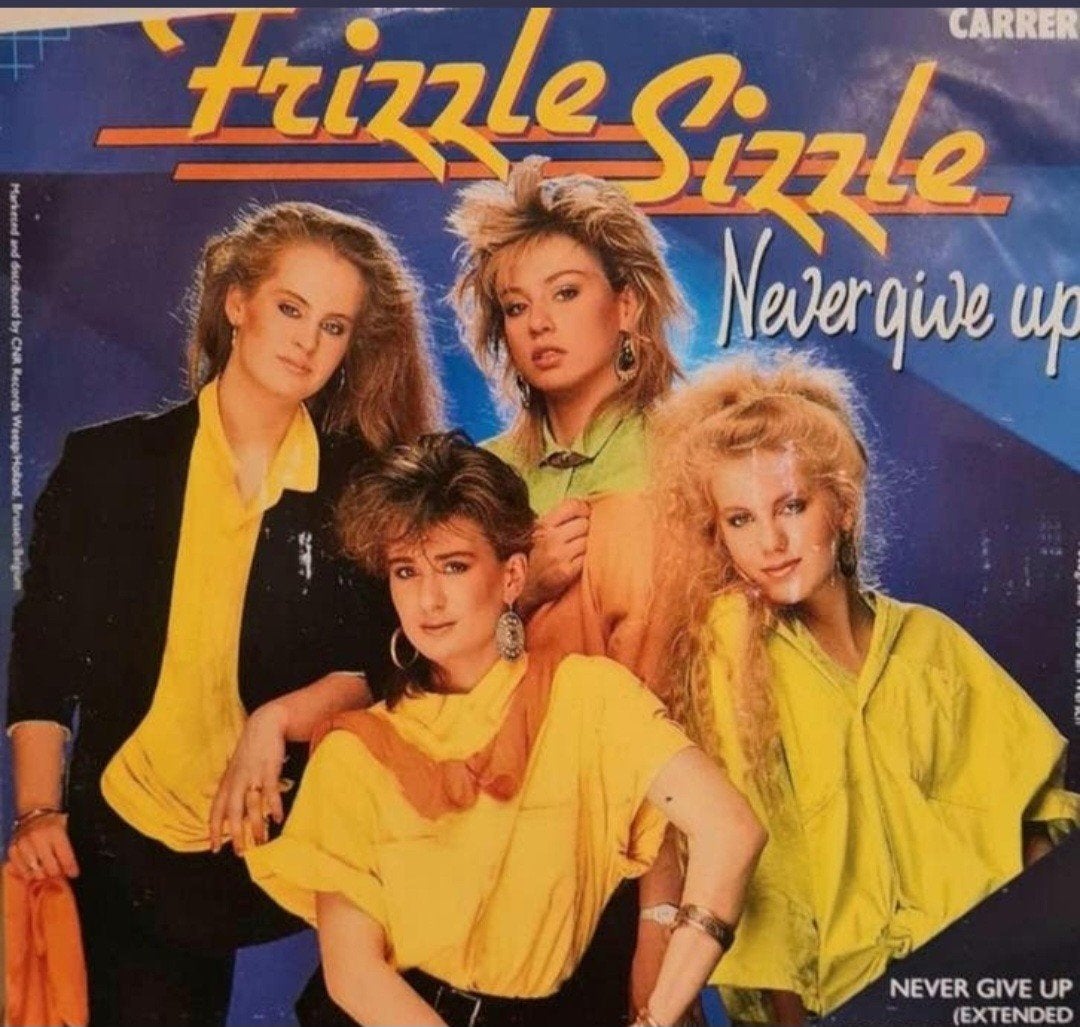 FRIZZLE SIZZLE  - NEVER GIVE UP, Cd's en Dvd's, Vinyl Singles, Ophalen of Verzenden, Gebruikt, Pop