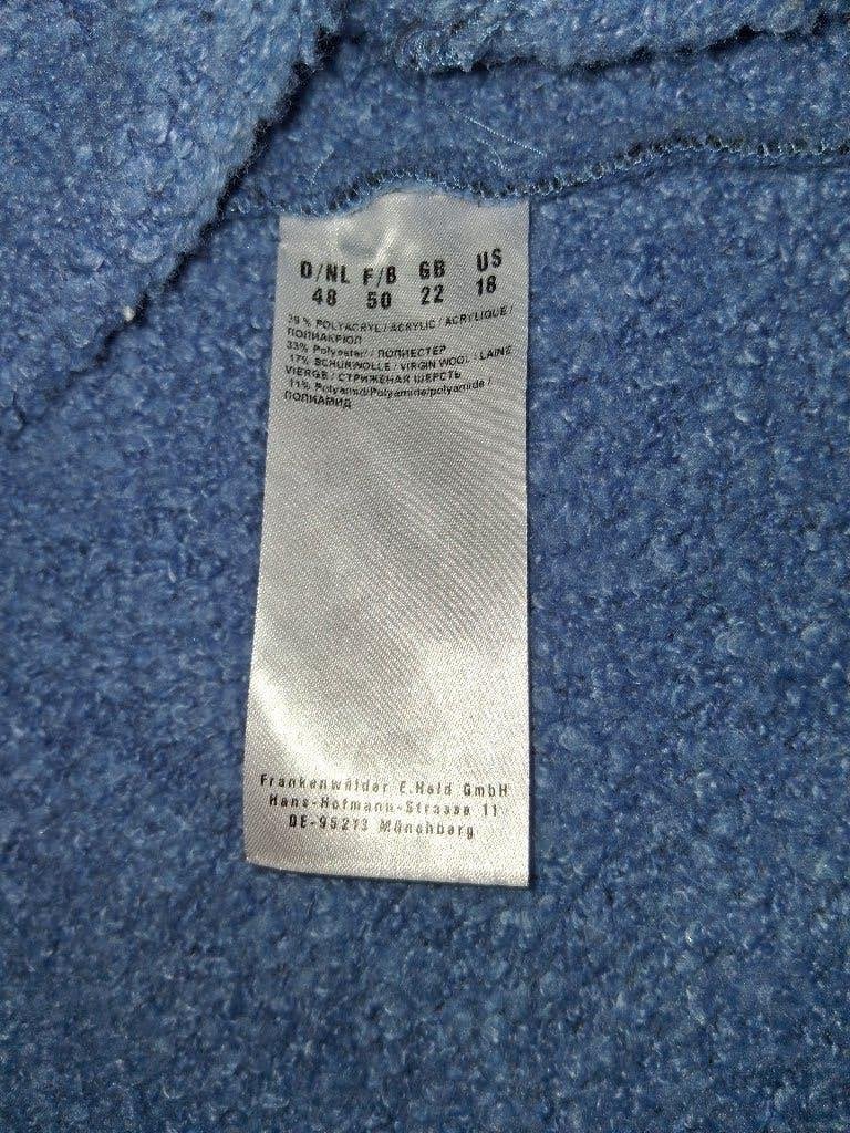 vest/jas   Frank Walder   zwart blauw gemêleerd  maat 48, Blauw, Maat 46/48 (XL) of groter, Ophalen of Verzenden, Zo goed als nieuw
