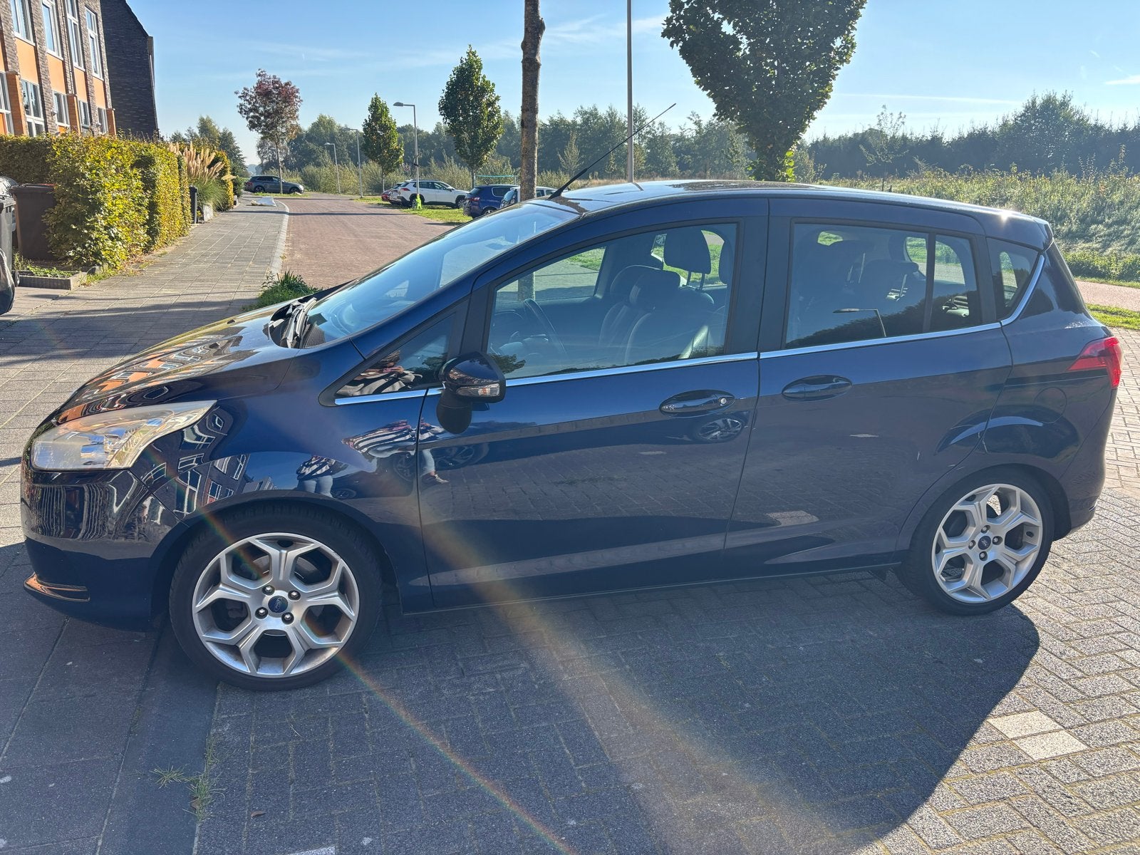 Ford B-Max 1.0 Ecoboost 88KW/120PK 2013 Blauw SUPERZUINIG, Auto's, Voorwielaandrijving, 750 kg, Origineel Nederlands, Handgeschakeld