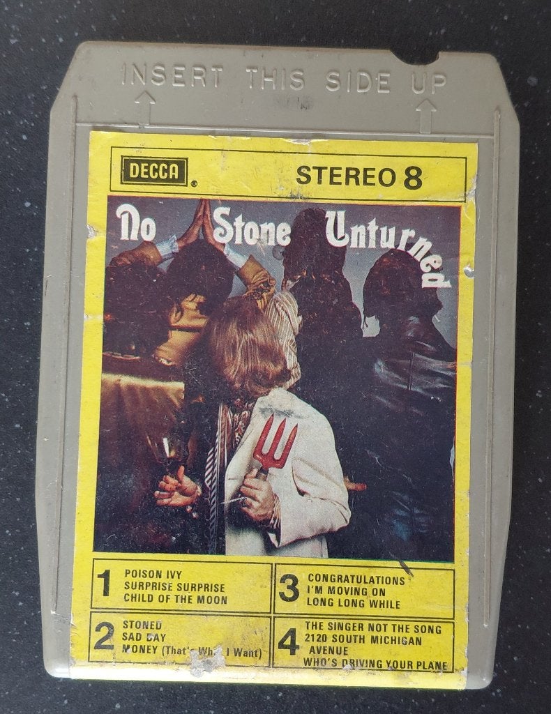 8-track tape The Rolling Stones - No Stone Unturned, Ophalen of Verzenden, Gebruikt, 1 bandje, Origineel