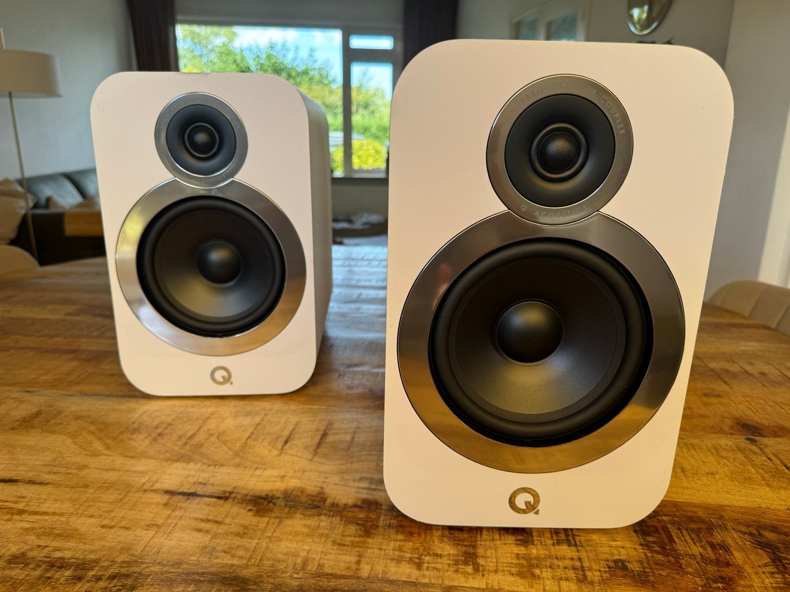 Q Acoustics 3030i Boekenplank Luidsprekers - Wit, Audio, Tv en Foto, Luidsprekers, Gebruikt, 60 tot 120 watt, Basreflex, Boekenplank luidspreker