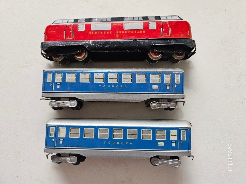 Modeltrein BUB HO blikken V200 met rijtuigen, Overige merken, Gelijkstroom of Wisselstroom, Ophalen of Verzenden, Analoog