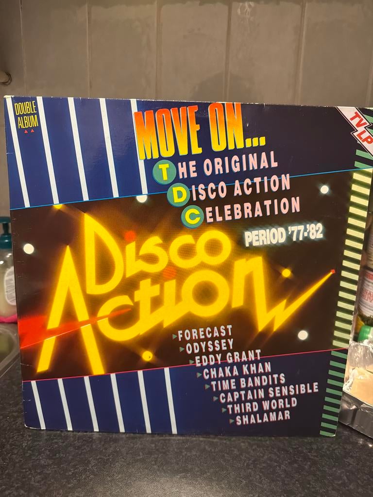 T5.  Move On... The Original Disco Action Celebration LP, Ophalen of Verzenden, Gebruikt, 12 inch, Disco