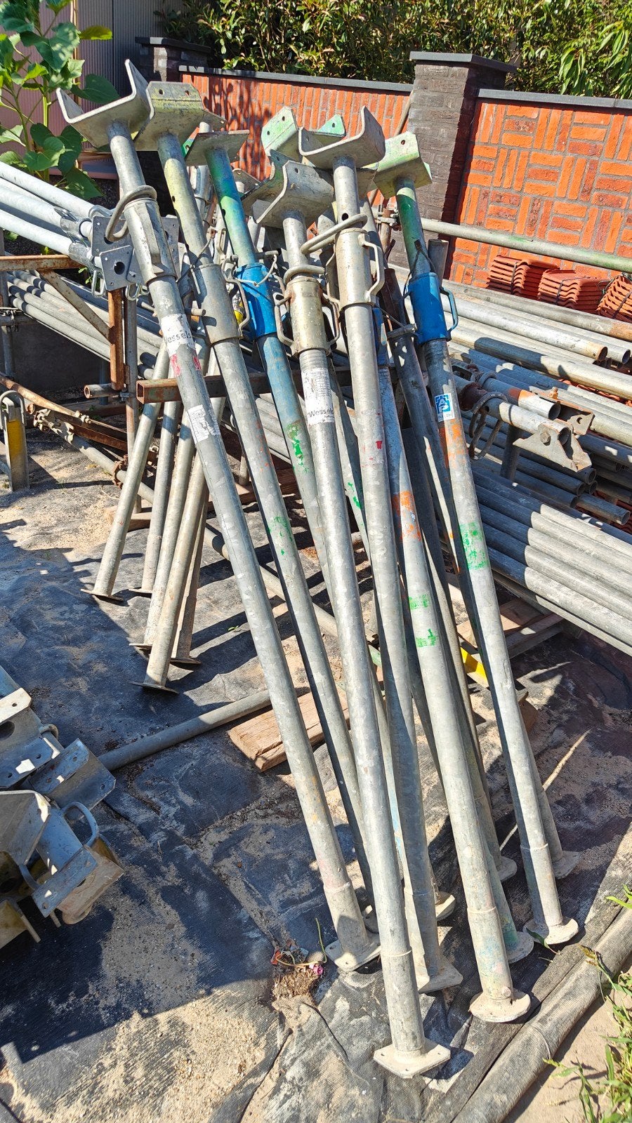 bouw bouwstempels schroefstempels stut stempels stutten, Ophalen
