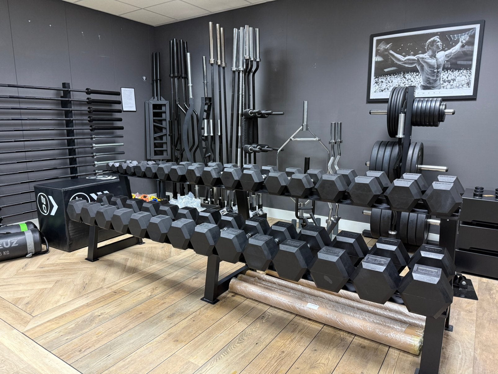 Nieuw groot 2 laags dumbell rek / rack incl 2,5 tot 40 kilo, ., Overige typen, Nieuw, Ophalen of Verzenden