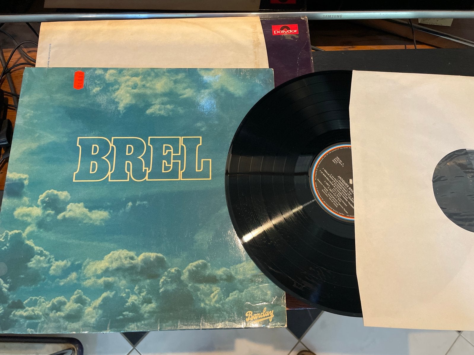 Jacques Brel - Brel LP (Barclay), LP, Gebruikt, Overige genres, Ophalen of Verzenden