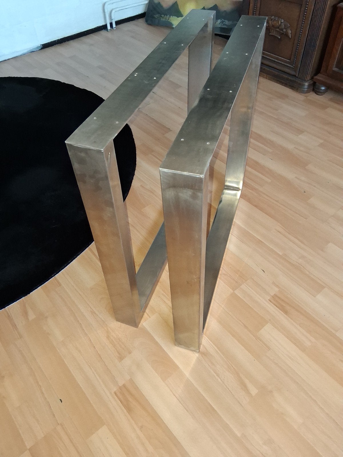 Metalen tafelpoten - 80 cm hoog, Ophalen, Tafelpoot, Minder dan 50 cm, Gebruikt