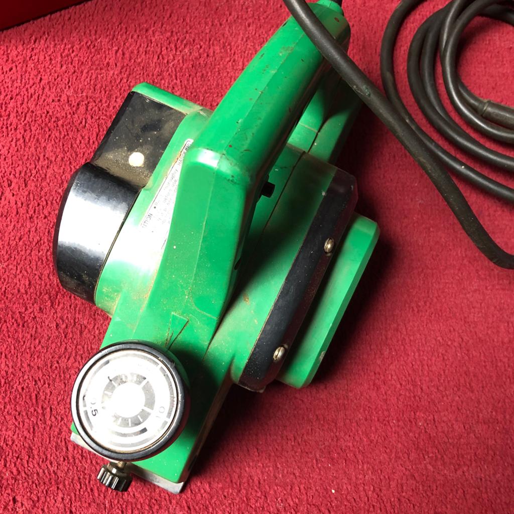 Hitachi Schaafmachine F-20A - Vintage Elektrische Schaaf, Doe-het-zelf en Verbouw, Schaafmachines, Ophalen, Gebruikt, Elektrisch